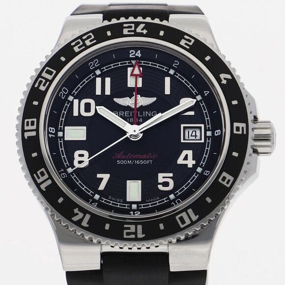 BREITLING Watches A32380 Stainless Steel/rubber Mechanical Automatic - Picture 1 of 8